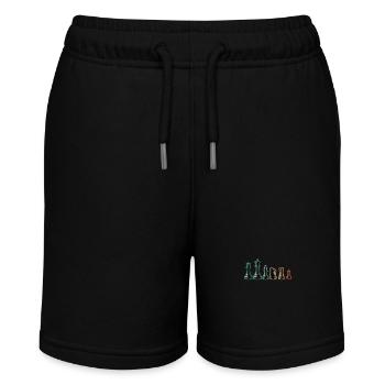 Schachfiguren, Brettspielliebhaber, Nerd, Geek - Stanley/Stella Teenager Bio-Joggingshorts MINI BOLTER - Schwarz - Vorne