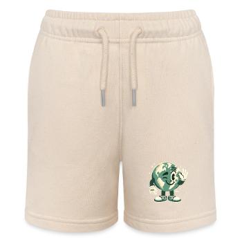 Terre mascotte des années 50 Style rétro - Short bio MINI BOLTER Stanley/Stella Ado - écru doux - Devant