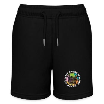 Baker My Passion My Baker Job Pastry Chef Bakers - Stanley/Stella MINI BOLTER Organic Teen Jogging Shorts - black - Front