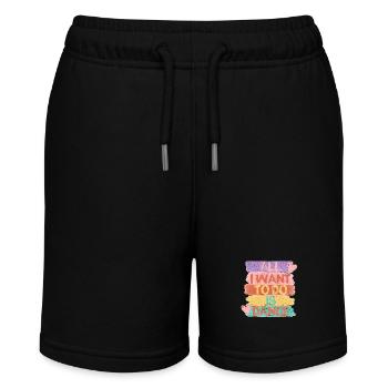 I Just Want To Dance Hip Hop HipHop Dancer - Stanley/Stella MINI BOLTER Organic Teen Jogging Shorts - black - Front