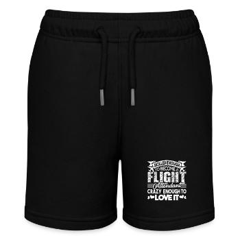 Skilled Enough To Become Flight Attendant - Stanley/Stella MINI BOLTER Organic Teen Jogging Shorts - black - Front
