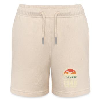 Birthday Joy 1948 - Stanley/Stella MINI BOLTER Organic Teen Jogging Shorts - soft Ecru - Front