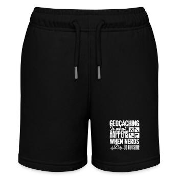 Geocaching Happens When Nerds Go Outside - Stanley/Stella MINI BOLTER Organic Teen Jogging Shorts - black - Front