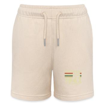 Vintage 1942 Birthday - Stanley/Stella MINI BOLTER Organic Teen Jogging Shorts - soft Ecru - Front