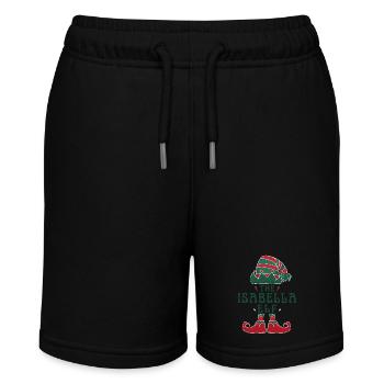 Der Isabella Elf Pyjama für lustige Weihnachten - Stanley/Stella Teenager Bio-Joggingshorts MINI BOLTER - Schwarz - Vorne
