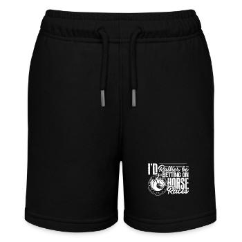 Horse Racing I'd Rather Be Betting On Horse Racing - Stanley/Stella MINI BOLTER Organic Teen Jogging Shorts - black - Front