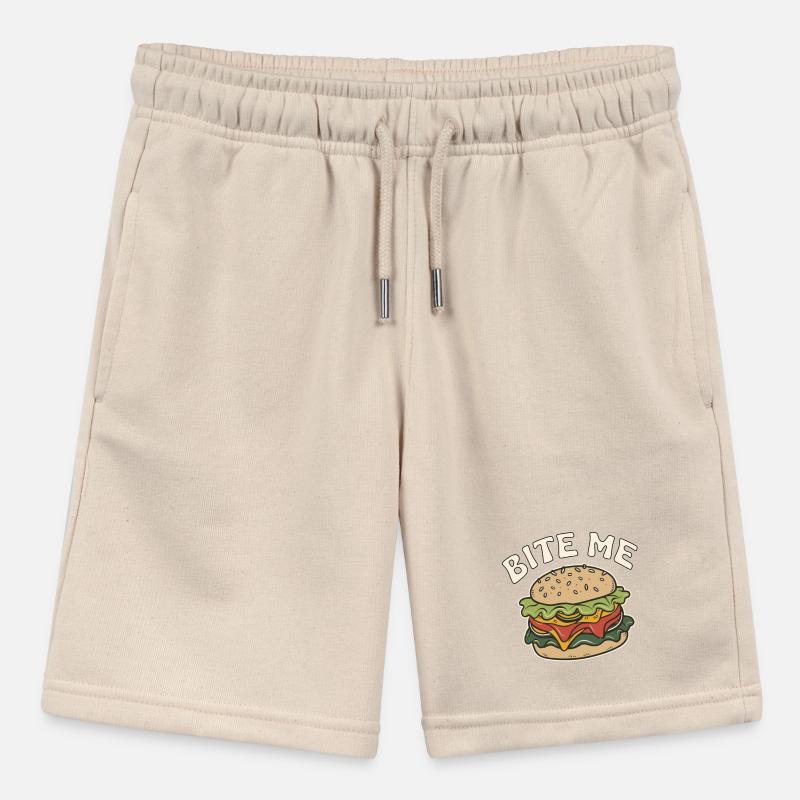 BURGER BITE ME Stanley/Stella MINI BOLTER Organic Teen Jogging Shorts