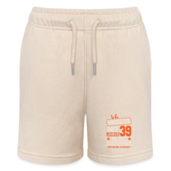 Vintage 39 Geburtstag Retro Style - Stanley/Stella Teenager Bio-Joggingshorts MINI BOLTER - Natur - Vorne