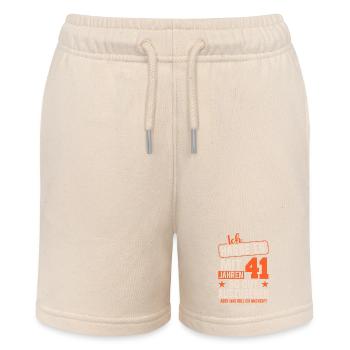 Vintage 41 Geburtstag Retro Style - Stanley/Stella Teenager Bio-Joggingshorts MINI BOLTER - Natur - Vorne