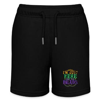 Je suis juste ici pour les perles Carnaval Mardi Gras - Short bio MINI BOLTER Stanley/Stella Ado - noir - Devant