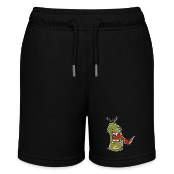 Devil Can - Stanley/Stella Teenager Bio-Joggingshorts MINI BOLTER - Schwarz - Vorne