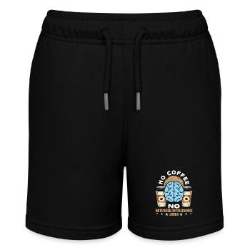 Artificial Intelligence No Coffee No Cyborg Coffee - Stanley/Stella Teenager Bio-Joggingshorts MINI BOLTER - Schwarz - Vorne