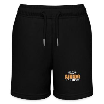 Do you even Aikido Bro? Kampfsport Training - Stanley/Stella Teenager Bio-Joggingshorts MINI BOLTER - Schwarz - Vorne