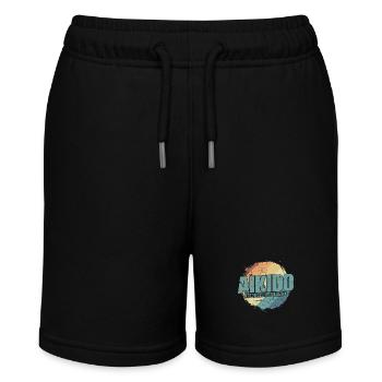 begins and ends with Respect Aikido Training - Stanley/Stella Teenager Bio-Joggingshorts MINI BOLTER - Schwarz - Vorne