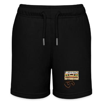 Best of 1974 - Geburtstag, Kassette - Stanley/Stella Teenager Bio-Joggingshorts MINI BOLTER - Schwarz - Vorne