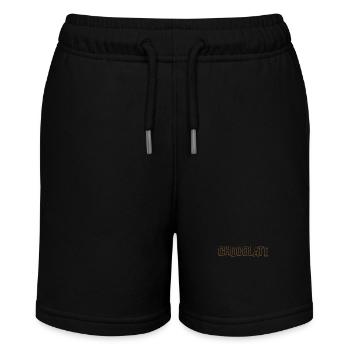 Chocolate Süßigkeit Kakao - Stanley/Stella Teenager Bio-Joggingshorts MINI BOLTER - Schwarz - Vorne