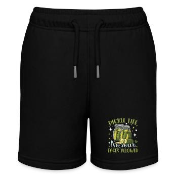 Pickle life- Cucumber Gifts- Cucumber Tshirt - Stanley/Stella MINI BOLTER Organic Teen Jogging Shorts - black - Front