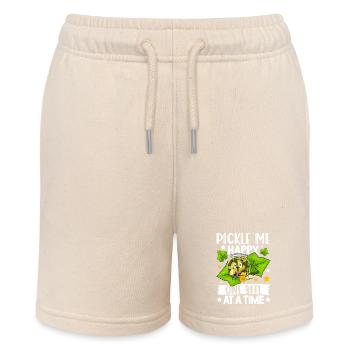 pickles- Gurken Geschenke, Gurken Tshirt - Stanley/Stella Teenager Bio-Joggingshorts MINI BOLTER - Natur - Vorne