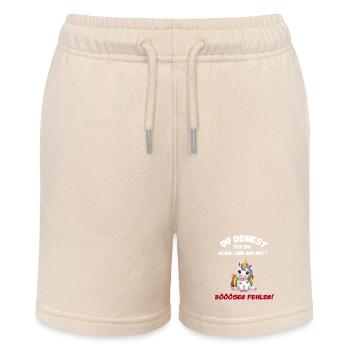 Einhorn - Böser Fehler - Stanley/Stella Teenager Bio-Joggingshorts MINI BOLTER - Natur - Vorne