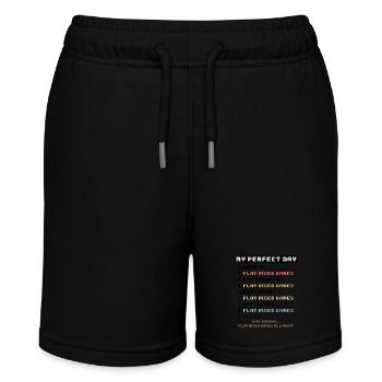 T-shirt Gamer Vintage pour garçon fille enfants journée parfaite - Short bio MINI BOLTER Stanley/Stella Ado - noir - Devant