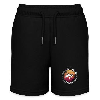 High Jumper A Short Story I Am A Proud Long Jump - Stanley/Stella MINI BOLTER Organic Teen Jogging Shorts - black - Front