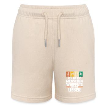 Hund Whippet - Stanley/Stella Teenager Bio-Joggingshorts MINI BOLTER - Natur - Vorne