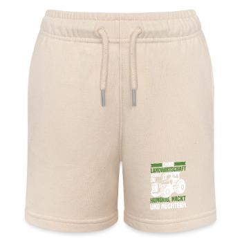 Ohne Landwirtschaft Hungrig Nackt Und Nüchtern - Stanley/Stella Teenager Bio-Joggingshorts MINI BOLTER - Natur - Vorne