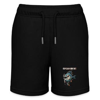 Bleib ruhig, ich beiße nicht - Stanley/Stella Teenager Bio-Joggingshorts MINI BOLTER - Schwarz - Vorne