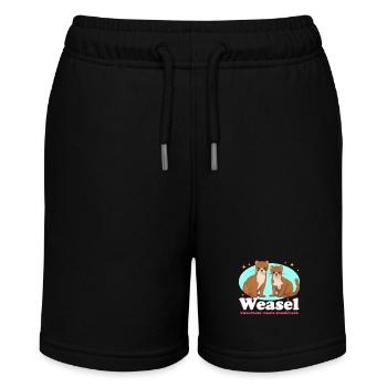 Weasel Cute Dwarf Weasel Mouse Weasel Gift - Stanley/Stella MINI BOLTER Organic Teen Jogging Shorts - black - Front