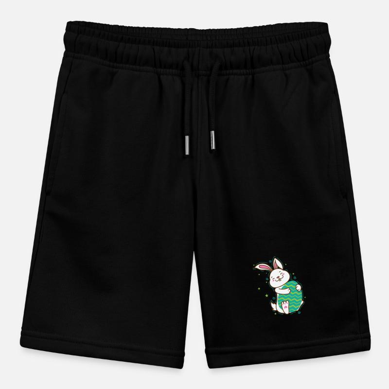 Easter Bunny with Easter Egg Spring Stanley/Stella MINI BOLTER Organic Teen Jogging Shorts