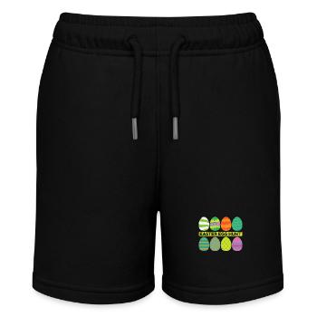 Easter Egg hunt Frühlingsanfang - Stanley/Stella Teenager Bio-Joggingshorts MINI BOLTER - Schwarz - Vorne