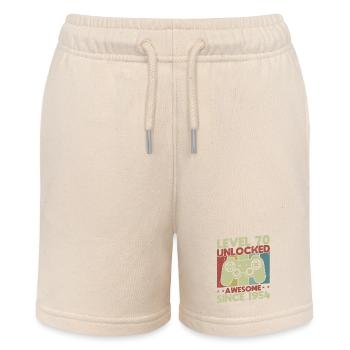 Level 70 freigeschaltet - Stanley/Stella Teenager Bio-Joggingshorts MINI BOLTER - Natur - Vorne