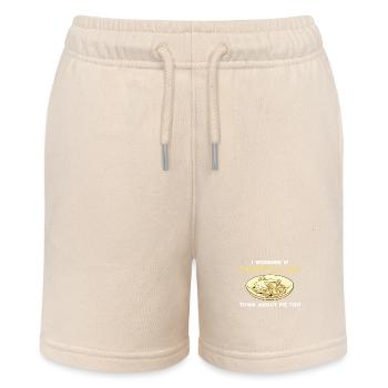 Lustiges Tortellini Shirt - Stanley/Stella Teenager Bio-Joggingshorts MINI BOLTER - Natur - Vorne