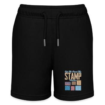 Ask Me About My Stamp Collection 2Let's Talk Stamp - Stanley/Stella MINI BOLTER Organic Teen Jogging Shorts - black - Front