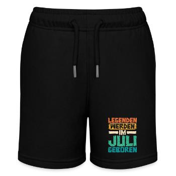 Legends are born in July - Stanley/Stella MINI BOLTER Organic Teen Jogging Shorts - black - Front
