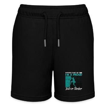 Indoor Climbing Morning Is Not My Time Bouldering - Stanley/Stella Teenager Bio-Joggingshorts MINI BOLTER - Schwarz - Vorne
