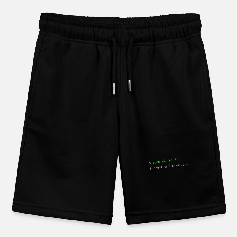 Linux joke sudo rm -rf Don't try this at home Stanley/Stella MINI BOLTER Organic Teen Jogging Shorts