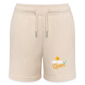 Corn Flakes Königin - Stanley/Stella Teenager Bio-Joggingshorts MINI BOLTER - Natur - Vorne