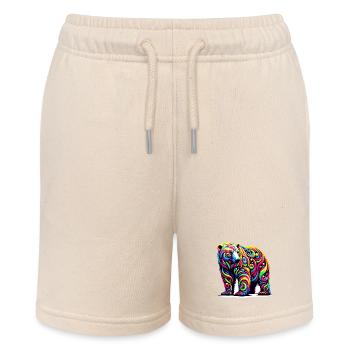 Polar bear - Stanley/Stella MINI BOLTER Organic Teen Jogging Shorts - soft Ecru - Front