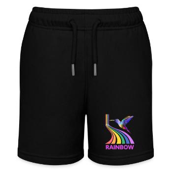 Regenbogen - Stanley/Stella Teenager Bio-Joggingshorts MINI BOLTER - Schwarz - Vorne