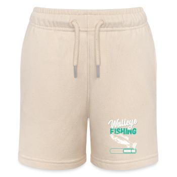 Zander Angler Fishing Fishing Gift - Stanley/Stella MINI BOLTER Organic Teen Jogging Shorts - soft Ecru - Front