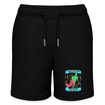 Jahr des Drachens 2024 - Stanley/Stella Teenager Bio-Joggingshorts MINI BOLTER - Schwarz - Vorne
