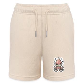 Squid Lover - Stanley/Stella MINI BOLTER Organic Teen Jogging Shorts - soft Ecru - Front