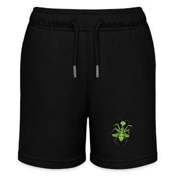 Insekt Gottesanbeterin - Stanley/Stella Teenager Bio-Joggingshorts MINI BOLTER - Schwarz - Vorne