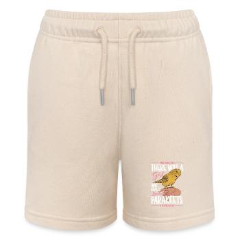 A Girl Who Really Loved Parakeets Bird Avian Parro - Stanley/Stella MINI BOLTER Organic Teen Jogging Shorts - soft Ecru - Front