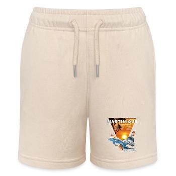 Martinique 972 Sonnenuntergang Delfin Kokospalmen - Stanley/Stella Teenager Bio-Joggingshorts MINI BOLTER - Natur - Vorne