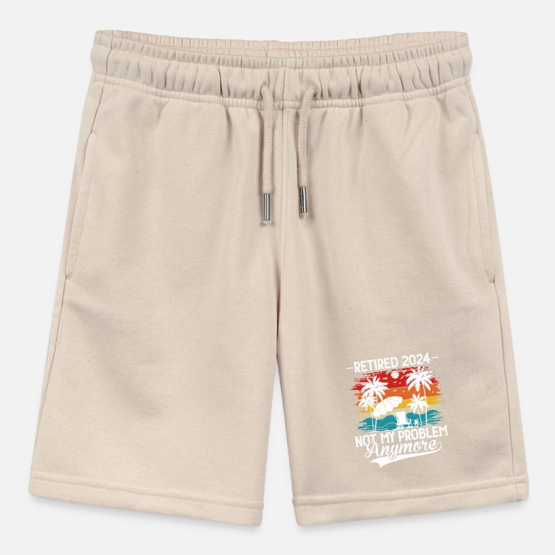 Retired 2024 Not My Problem Anymore Vacation Stanley/Stella MINI BOLTER Organic Teen Jogging Shorts