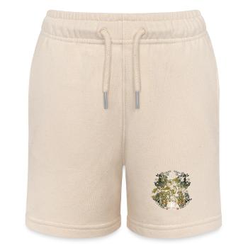 Natur Hirsch Geweih Rotwild Waldtier Schweden Reh - Stanley/Stella Teenager Bio-Joggingshorts MINI BOLTER - Natur - Vorne