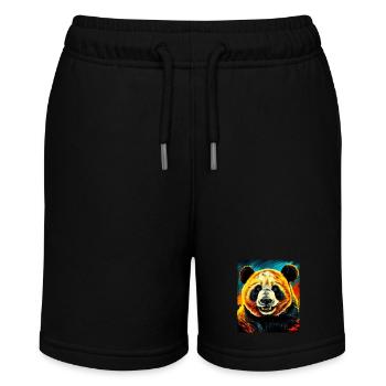 Panda Portrait - Stanley/Stella MINI BOLTER Organic Teen Jogging Shorts - black - Front