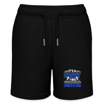 Rugby It's A Rugby Thing - Stanley/Stella MINI BOLTER Organic Teen Jogging Shorts - black - Front